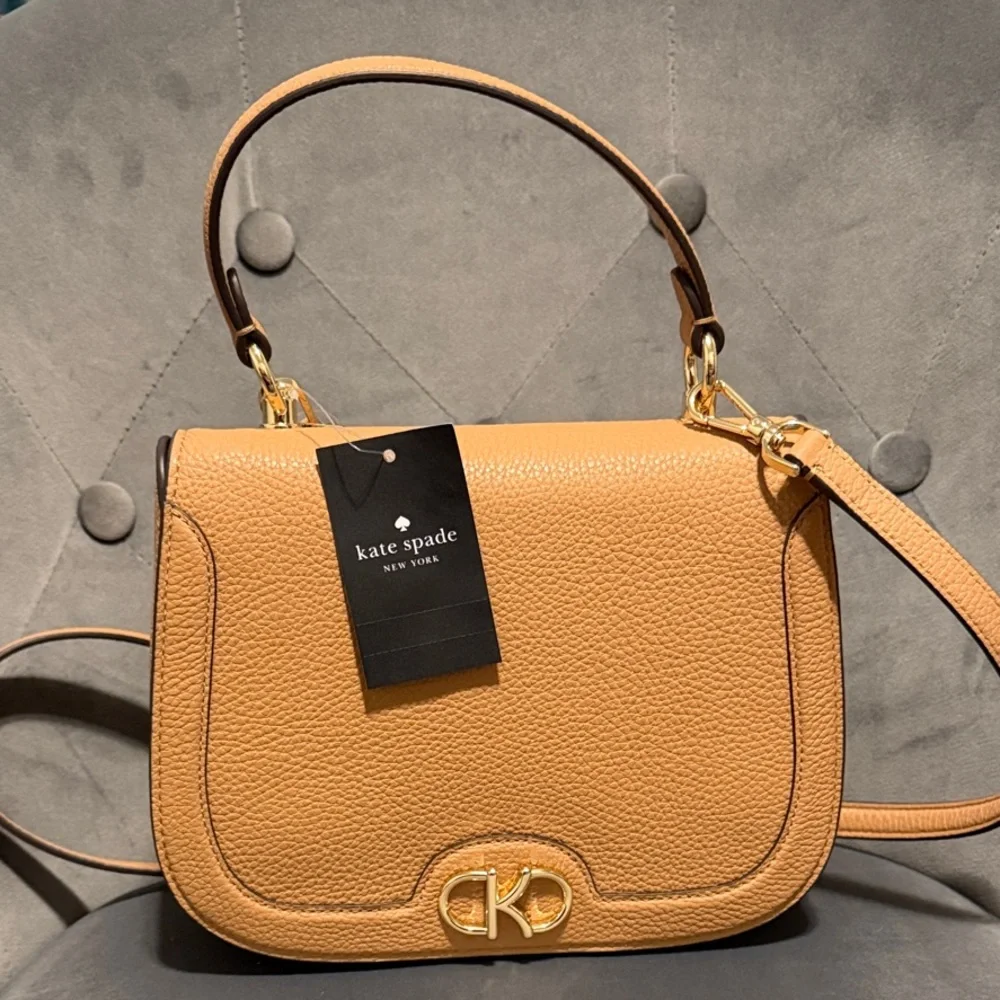 Kate Spade Pebbled Leather Saddle Bag - Picture 1 of 7